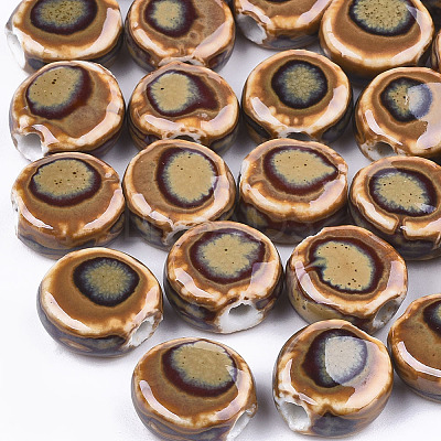 Handmade Porcelain Beads X-PORC-S498-39E-1