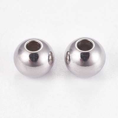 Tarnish Resistant 202 Stainless Steel Rondelle Spacer Beads STAS-F094-06B-P-1