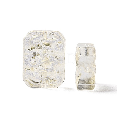 Transparent Spray Painted Glass Beads GLAA-I050-08-1
