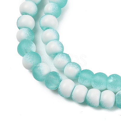 Frosted Crackle Glass Beads X1-GLAA-U001-4mm-M02-1