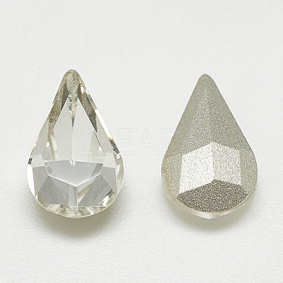 Pointed Back Glass Rhinestone Cabochons RGLA-T082-5x8mm-01-1