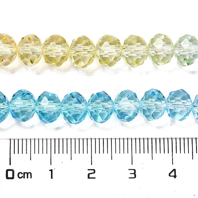 Transparent Painted Glass Beads Strands LS-DGLA-A034-T8mm-A13-1