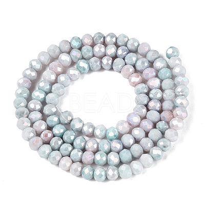 Ombre Effect Dyed Glass Beads Strands GLAA-C023-02-C24-1