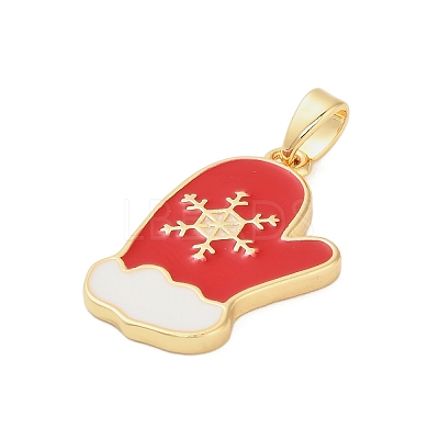 Brass Enamel Pendants KK-B158-01G-1