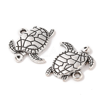 Tibetan Style Alloy Pendants TIBEP-22627-AS-RS-1