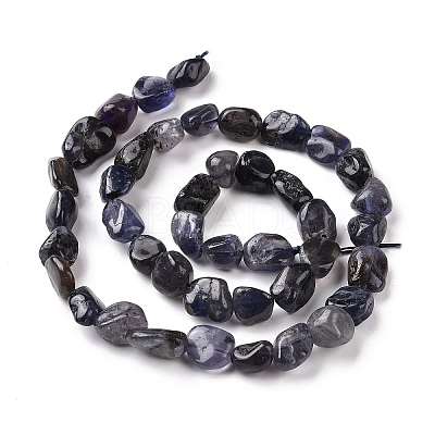 Natural Iolite Beads Strands G-A208-09-1