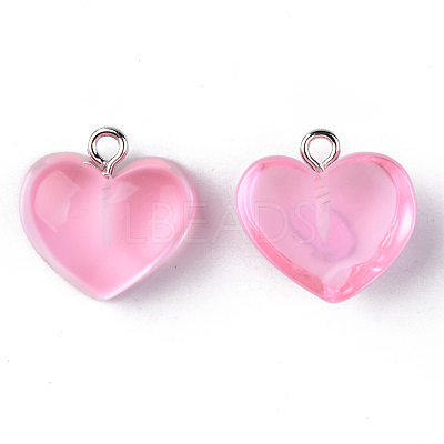 Transparent Resin Pendants RESI-R429-30C-1