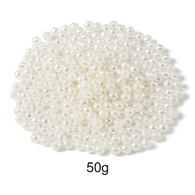 Pearlized Opaque Acrylic Beads OACR-YW0003-70B-1