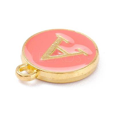 Golden Plated Alloy Enamel Charms ENAM-Q437-11A-1