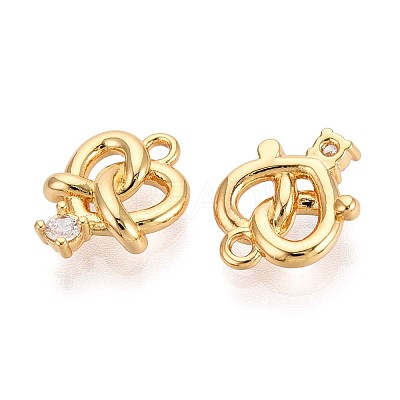 Brass Micro Pave Cubic Zirconia Pendants KK-N263-92A-G-1