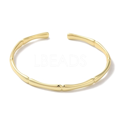 Brass Open Cuff Bangles for Women LS-BJEW-C070-05G-1