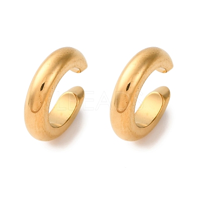 C-Shaped 304 Stainless Steel Cuff Earrings EJEW-A131-04C-G-1