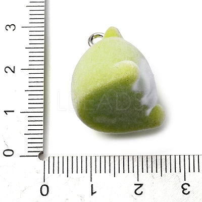 Flocky Animal Resin Pendants FIND-S001-03F-1