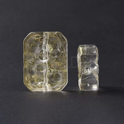 Transparent Spray Painted Glass Beads GLAA-I050-08A-1