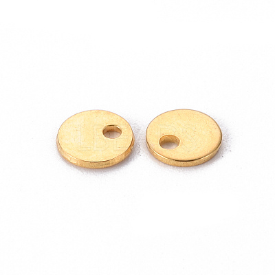 201 Stainless Steel Stamping Blank Tag Pendants LS-STAS-T058-6mm-G-1