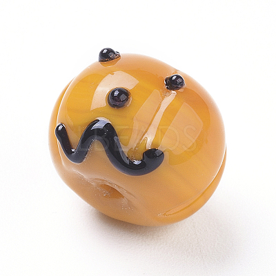 Autumn Theme Handmade Lampwork Beads X-LAMP-I020-02-1