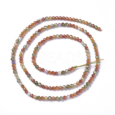 Cubic Zirconia Beads Strands G-F596-48-3mm-1