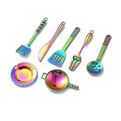 Rainbow Color Alloy Pendants FIND-G022-C01-M-1