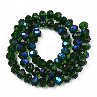 Electroplate Glass Beads Strands EGLA-A034-T10mm-L27-1