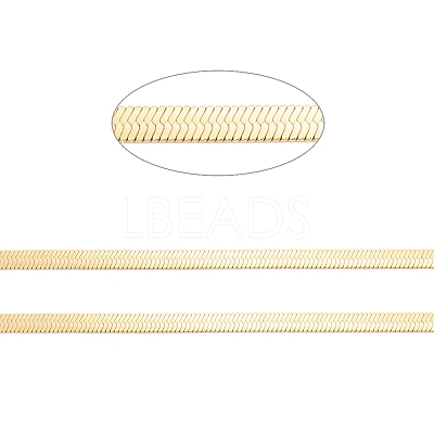 Ion Plating(IP) 304 Stainless Steel Herringbone Chains STAS-P290-02G-1