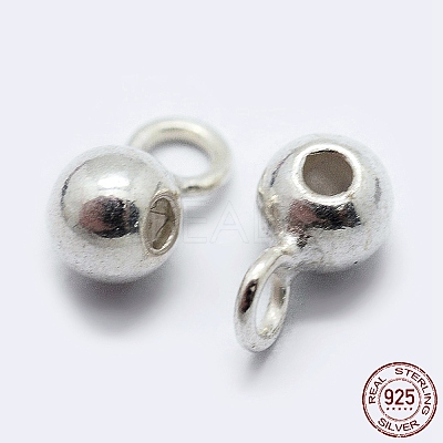 925 Sterling Silver Tube Bails X-STER-K167-047A-S-1