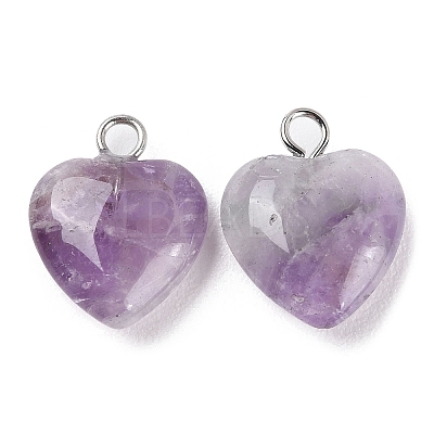 Natural Amethyst Pendants G-E603-01P-03-1