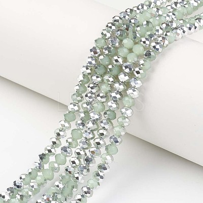 Electroplate Glass Beads Strands EGLA-A034-J8mm-M01-1
