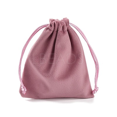 Velvet Jewelry Drawstring Storage Pouches ABAG-P013-02B-06-1