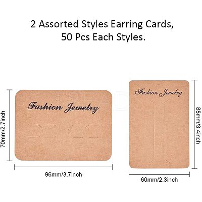 Cardboard Hair Clip Display Cards Set CDIS-PH0001-08-1