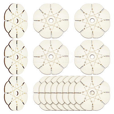 Wood Braiding Disk DIY-WH0622-731A-1