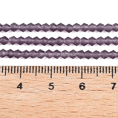 Imitate Austrian Crystal Frosted Glass Beads Strands EGLA-A039-T4mm-MD04-1