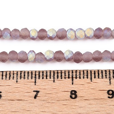 Transparent Glass Beads Strands EGLA-A044-T2mm-MB07-1