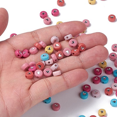 Opaque Acrylic Beads PACR-N006-50-B02-1