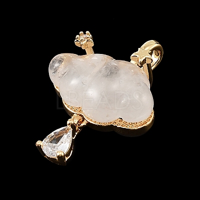 Natural Quartz Crystal Carved Pendants GG-CBA5963-03H-1