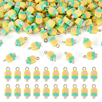 100Pcs Handmade Polymer Clay Charms CLAY-TA0001-96C-1