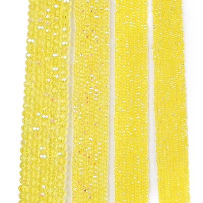 Electroplate Glass Beads Strands EGLA-A044-T1mm-L29-1