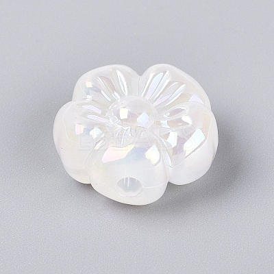 UV Plating Opaque Acrylic Beads OACR-N161-08A-1