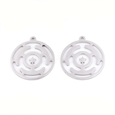 304 Stainless Steel Pendants STAS-N108-40P-1