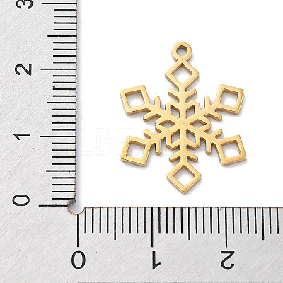 Christmas Theme 304 Stainless Steel Pendants STAS-R003-04G-04-1