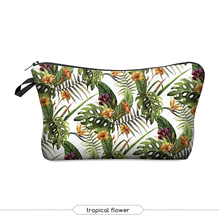 Leaf Pattern Polyester Waterpoof Makeup Storage Bag PW-WG6F8DA-06-1