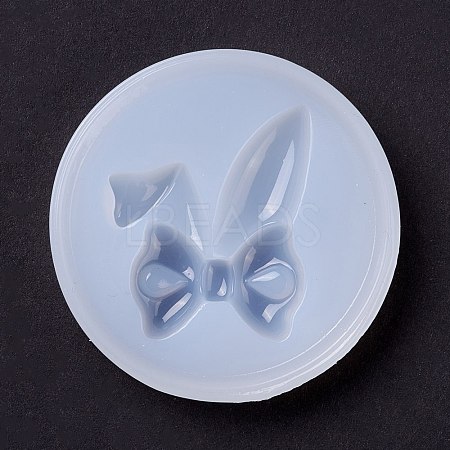 Bowknot with Ear DIY Food Grade Silicone Molds DIY-C035-08-1
