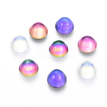 Transparent K9 Glass Cabochons GGLA-L029-03B-M01-1