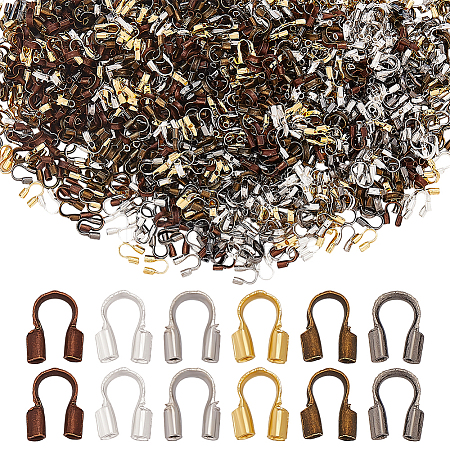 1200Pcs 6 Colors Brass Wire Guardians KK-ME0002-76-1