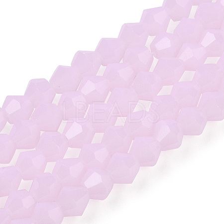 Imitation Jade Glass Beads Strands GLAA-TAC0022-4mm-A01-1