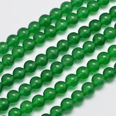 Natural & Dyed Malaysia Jade Bead Strands G-A146-8mm-A06-1
