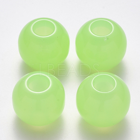 Imitation Jelly Acrylic Beads JACR-R024-01B-03-1