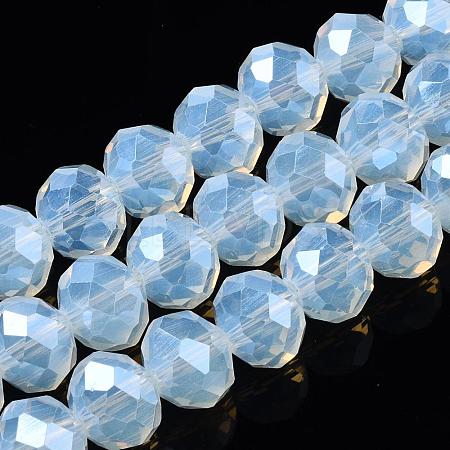 Electroplate Glass Beads Strands EGLA-A034-J10mm-A04-1