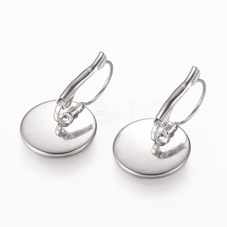 Tarnish Resistant 304 Stainless Steel Leverback Earring Findings STAS-L195-05P-1