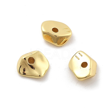 Rack Plating Nuggets Brass Beads KK-M309-43G-01-1