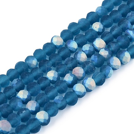 Transparent Glass Beads Strands EGLA-A044-T4mm-MB27-1